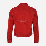 NOELLE Women's Suede Denim Jacket