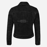 NOELLE Women's Suede Denim Jacket
