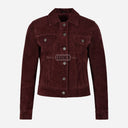 NOELLE Women's Suede Denim Jacket