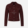 NOELLE Women's Suede Denim Jacket