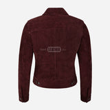 NOELLE Women's Suede Denim Jacket