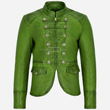 AERYNIX Women's Studded Leather Jacket