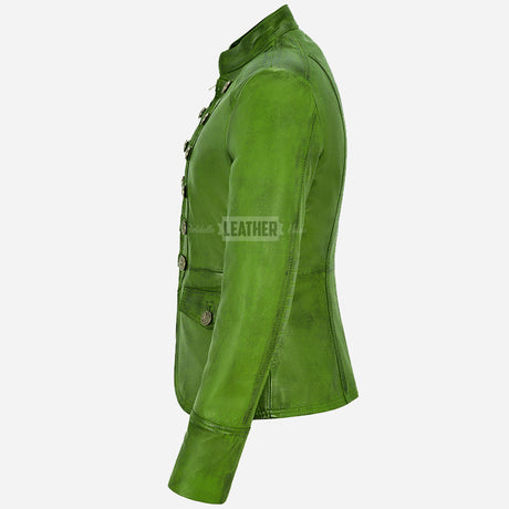 AERYNIX Women's Studded Leather Jacket