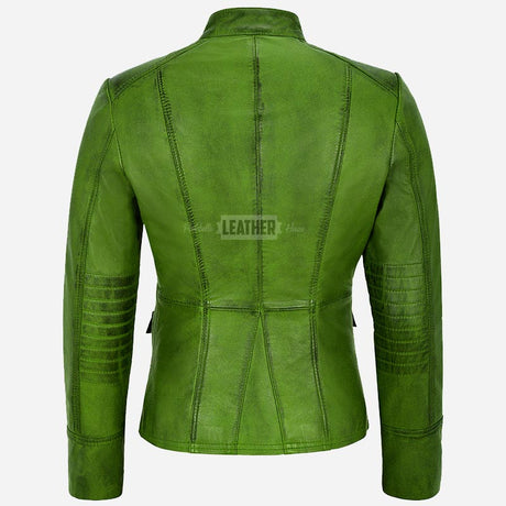 AERYNIX Women's Studded Leather Jacket