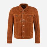 JAXLEY Men's Suede Trucker Jacket