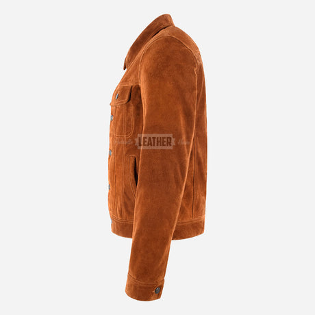 JAXLEY Men's Suede Trucker Jacket