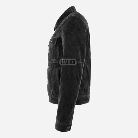 JAXLEY Men's Suede Trucker Jacket