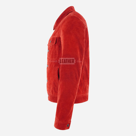 JAXLEY Men's Suede Trucker Jacket