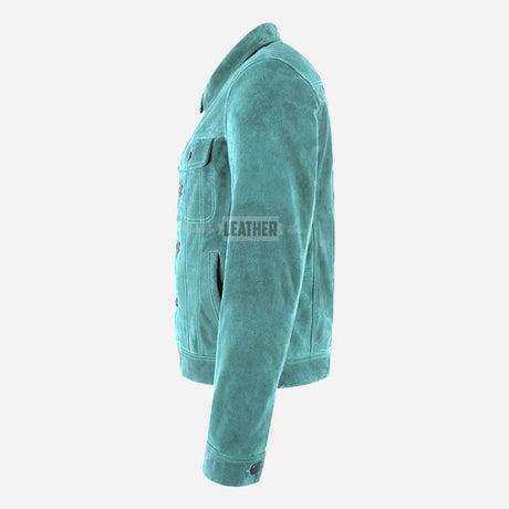 JAXLEY Men's Suede Trucker Jacket