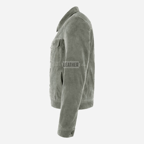 JAXLEY Men's Suede Trucker Jacket