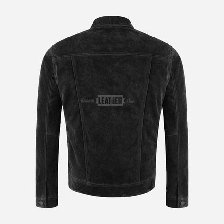 JAXLEY Men's Suede Trucker Jacket