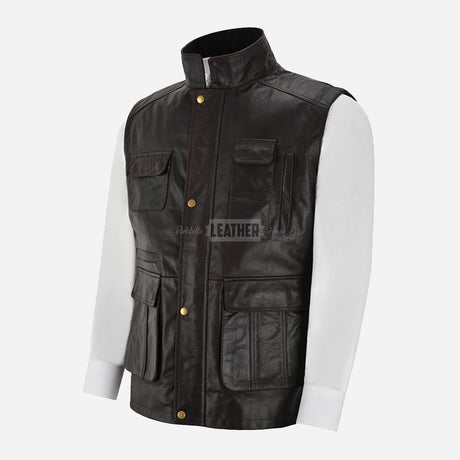LYONHART Multipurpose Fisherman Leather Waistcoat