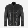 CHARLIE Men's Black Leather Jacket
