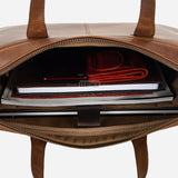 Vintage Leather Briefcase Laptop Bag