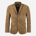 MALRIN Men's Suede Leather Blazer