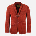 MALRIN Men's Suede Leather Blazer