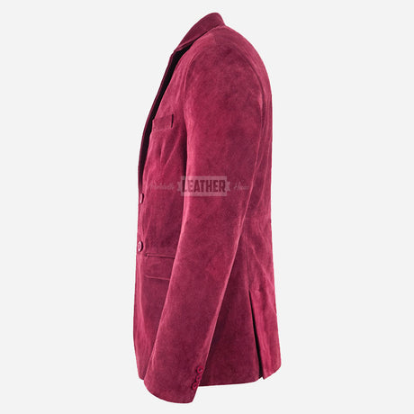 MALRIN Men's Suede Leather Blazer