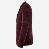 MALRIN Men's Suede Leather Blazer