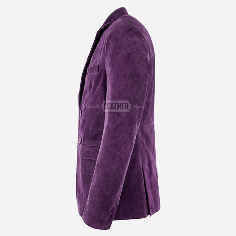 MALRIN Men's Suede Leather Blazer