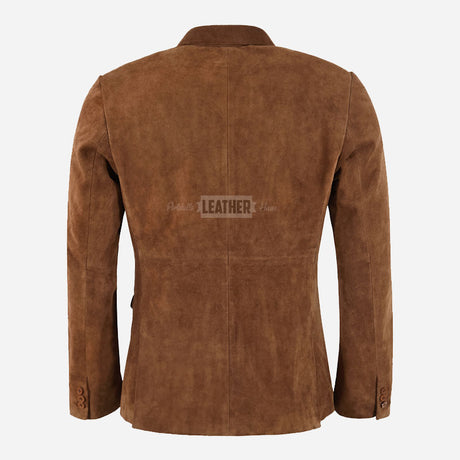MALRIN Men's Suede Leather Blazer