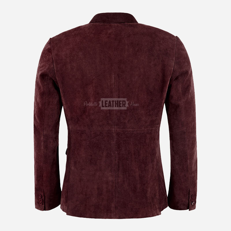 MALRIN Men's Suede Leather Blazer