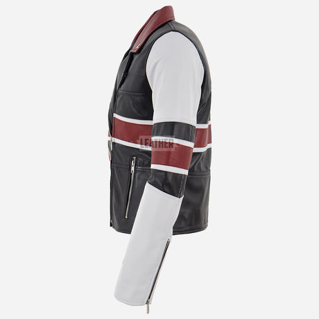 UNION JACK Women's Union Flag Leather Jacket