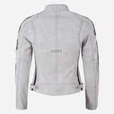 SIZMA Women's Leather Biker Jacket