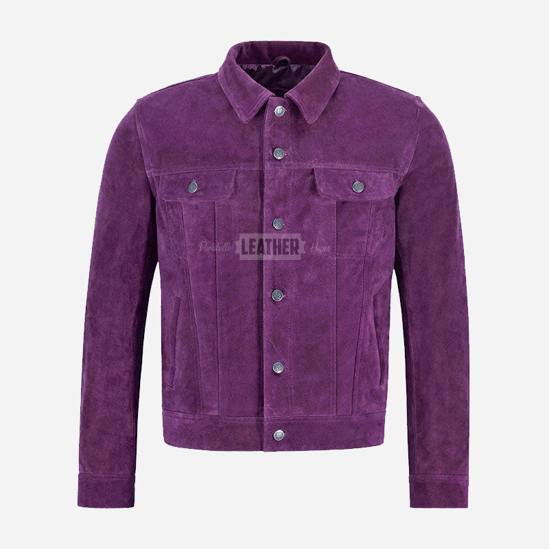 JAXLEY Men's Suede Trucker Jacket