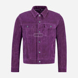 JAXLEY Men's Suede Trucker Jacket