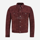 JAXLEY Men's Suede Trucker Jacket
