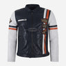 CAYZEN Men's Leather Biker Jacket