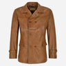 TOM Men's Leather Peacoat