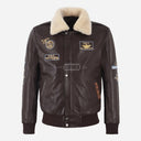 OZZY Men's G1 Bomber Jacket with Fur Collar