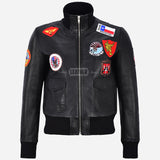 Women’s Top Gun Flight Jacket Black