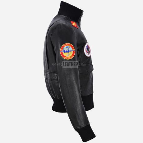 Women’s Top Gun Flight Jacket Black