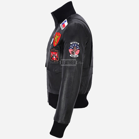 Women’s Top Gun Flight Jacket Black