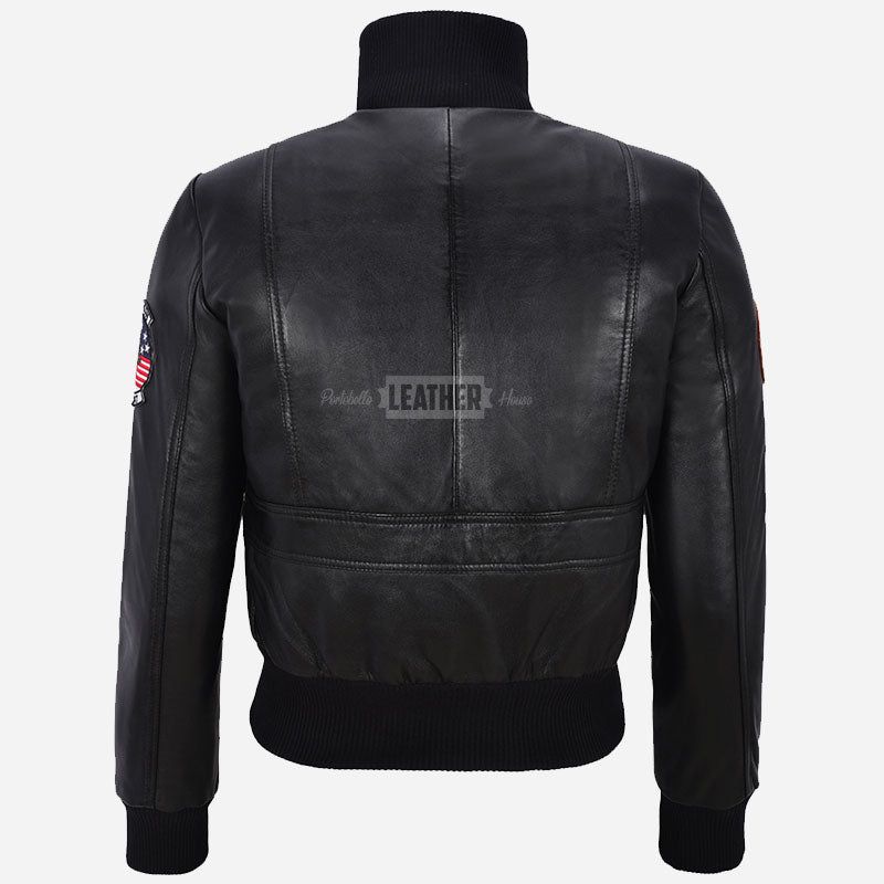 Women’s Top Gun Flight Jacket Black