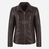 DALRAY Collared Leather Jacket for Women