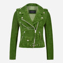 ASTRAE Women’s Suede Biker Jacket