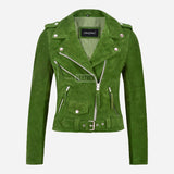 ASTRAE Women’s Suede Biker Jacket
