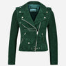 ASTRAE Women’s Suede Biker Jacket