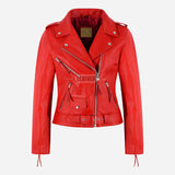 LESSEY Women’s Leather Biker Jacket