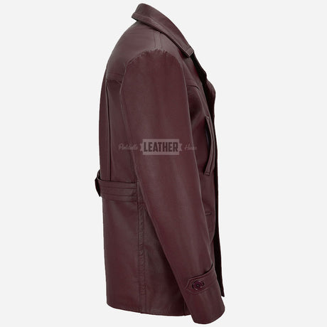 DAVID DR WHO Inspired Leather Peacoat