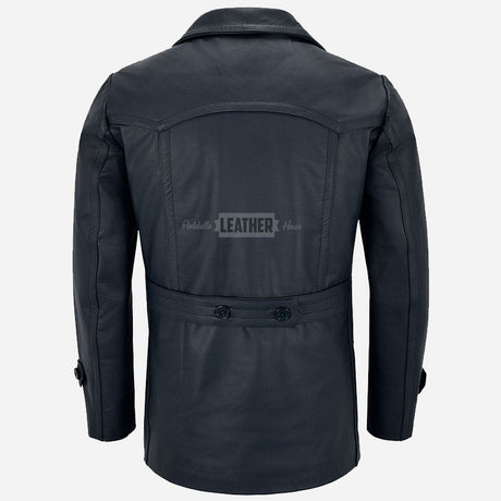 DAVID DR WHO Inspired Leather Peacoat