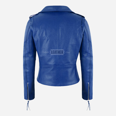 LESSEY Women’s Leather Biker Jacket