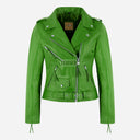 LESSEY Women’s Leather Biker Jacket