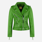 LESSEY Women’s Leather Biker Jacket