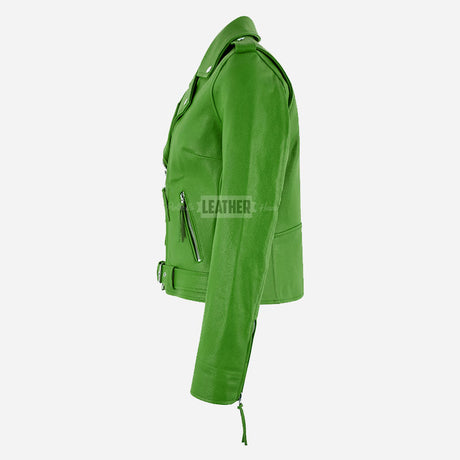 LESSEY Women’s Leather Biker Jacket