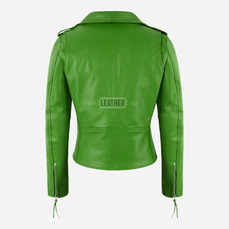 LESSEY Women’s Leather Biker Jacket