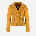 LESSEY Women’s Leather Biker Jacket